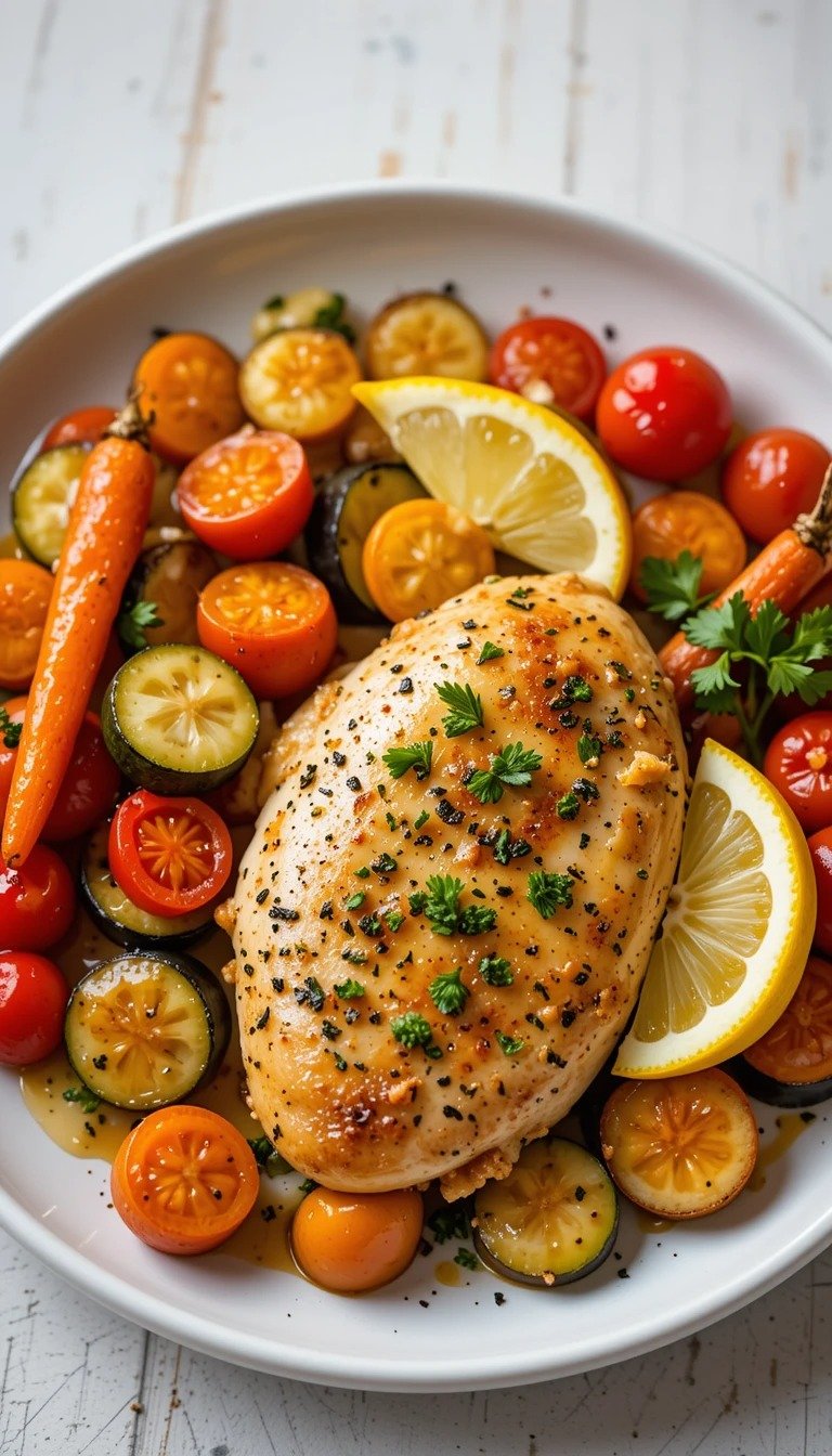 Lemon Herb Chicken with Roasted Vegetables